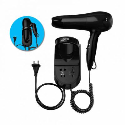 Jofel AB45600 S&egrave;che-cheveux avec support et prise Noir 1800 W 1800 W