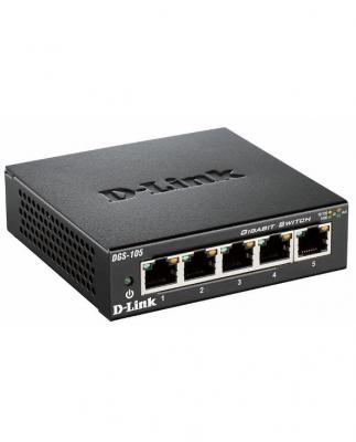 Switch D-Link 5 ports 10/100/1000 boitier m&eacute;tal - DGS-105