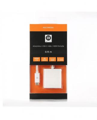 D2 Diffusion D2USBCHDMIFADP Adaptateur USB C Male/HDMI Femelle Blanc