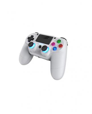 Dragonshock - Mizar Bt - Manette Sans Fil Blanche Pour Ps4, Pc Et Mobile