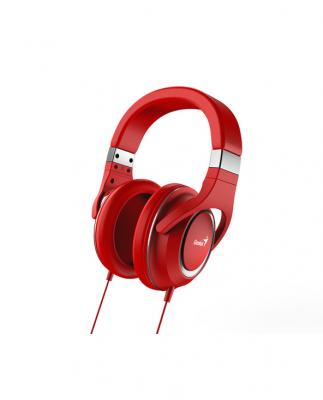 Genius HS-610 Casque Avec fil Arceau Appels/Musique Rouge