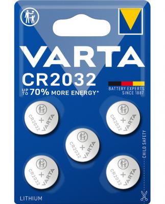 VARTA Pack de 5 piles &eacute;lectroniques Lithium CR2032 