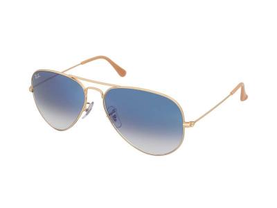 Ray-ban aviator large arista bleu clair d&eacute;grad&eacute; - medium-large - dor&eacute;