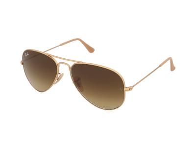 Ray-ban aviator dor&eacute; mat brun d&eacute;grad&eacute; - small-medium