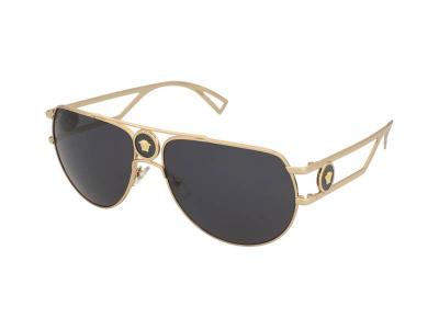 VERSACE Lunettes de soleil '0VE2225' or / gris fonc&eacute;