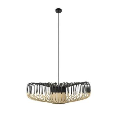 Suspension Bamboo Up XXL noir bois naturel / &Oslash; 80 cm - Forestier