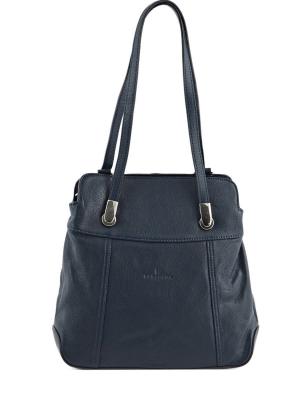 Sac Port&eacute; &Eacute;paule Et Sac &Agrave; Dos Hexagona Bleu