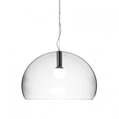 Kartell - Grand luminaire suspendu fl/y, transparent clair