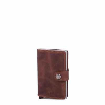 Secrid Vintage Miniwallet B&ouml;rse avec RFID Schutz 6,5 cm Brown