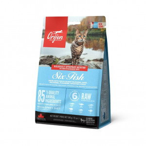 Orijen Six Fish Croquette pour Chat 5,4 kg Adulte Poisson