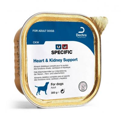 SPECIFIC CKW Heart et Kidney Support chien 6 barquettes 300g