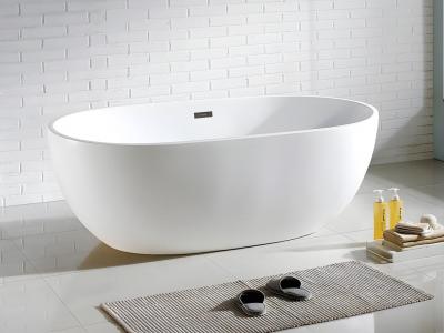 Baignoire &icirc;lot - 238L - 170 x 80 x 58 cm - Blanche - Acrylique - NICA