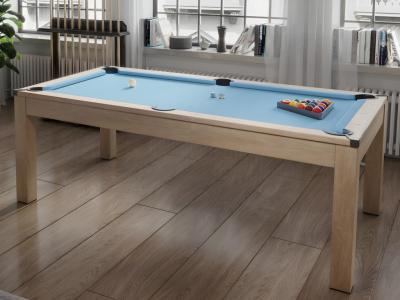 Table transformable - Billard & Ping-pong BALTHAZAR - 213*112*81.5cm - Bleu