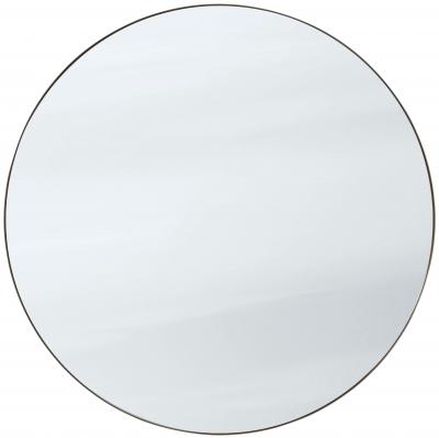 Miroir - AMORE SC49 Laiton bruni, miroir argent&eacute;, dos textile &Oslash; 115 cm