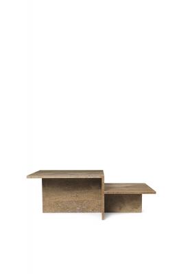 Table basse en travertin beige 55 x 108 cm Distinct - Ferm Living