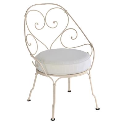 Fermob Fauteuil 1900 Cabriolet - 14 muscade - blanc gris&eacute;