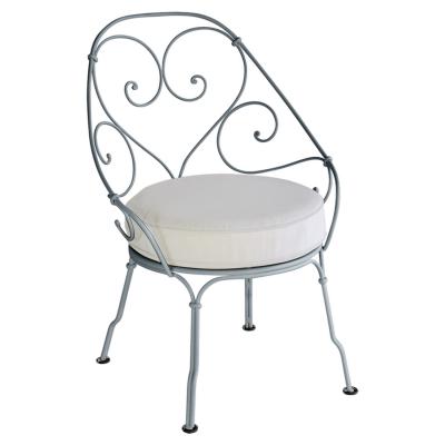 Fermob Fauteuil 1900 Cabriolet - 26 gris orage - blanc gris&eacute;