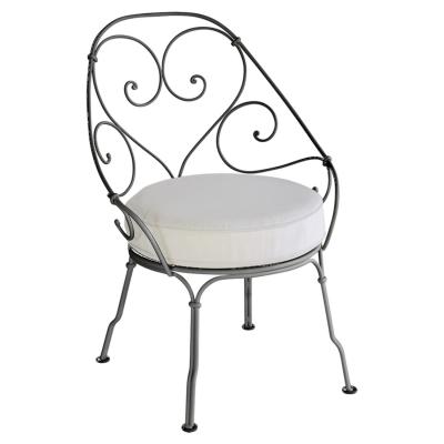 Fermob Fauteuil 1900 Cabriolet - 42 r&eacute;glisse - blanc gris&eacute;