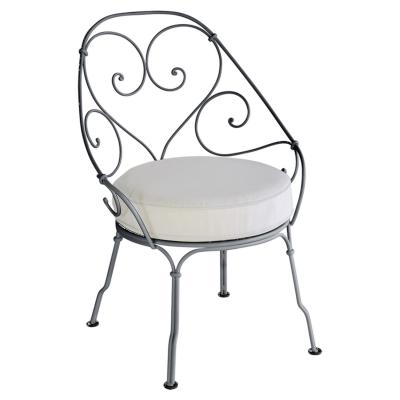 Fermob Fauteuil 1900 Cabriolet - 47 anthracite - blanc gris&eacute;