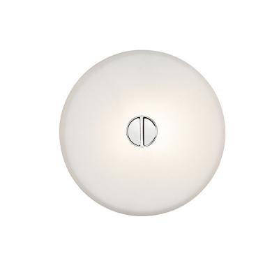 Applique Mini Button INDOOR verre blanc / Plafonnier - &Oslash; 14 cm - Flos