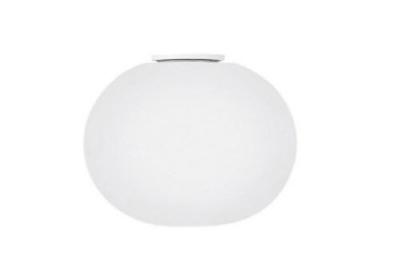 Applique Glo-Ball verre blanc / Plafonnier - &Oslash; 19 cm - Flos