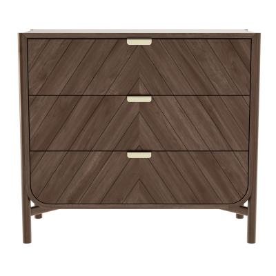Hart&ocirc; - Marius Commode &agrave; tiroirs, noyer naturel