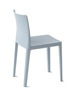 Chaise &Eacute;l&eacute;mentaire en plastique bleu gris - HAY