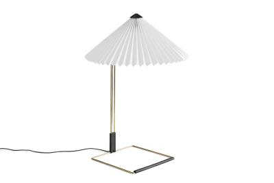 HAY Matin 380 lampe &agrave; poser LED Plissee, blanche