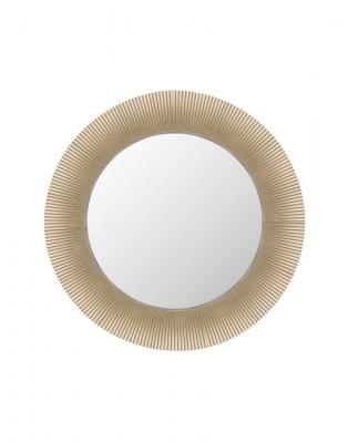 Miroir rond en m&eacute;tal dor&eacute; 78 cm Saints - Kartell