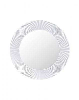 Miroir rond avec &eacute;clairage en m&eacute;tal blanc 78 cm Saints - Kartell