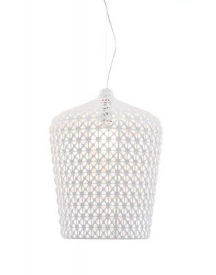 Kartell Kabuki, Lampe &agrave; Suspension, Blanc Opaques