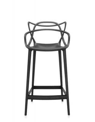 Chaise de bar noire 75 cm Masters - Kartell