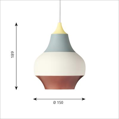 Louis poulsen - luminaire cirque suspendu, &oslash; 150 mm, jaune