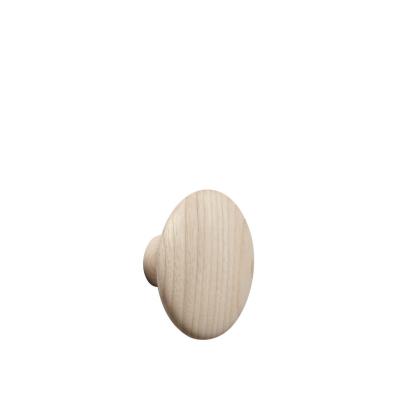 Muuto - Crochet mural """"The Dots"""""""" single medium, fr&ecirc;ne naturel