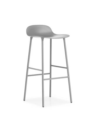 Chaise de bar Form avec structure en m&eacute;tal Gris Normann Copenhagen