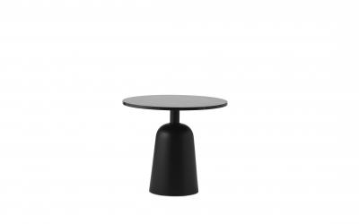 Normann Copenhagen - Turn Table basse &Oslash; 55 cm, marbre / noir