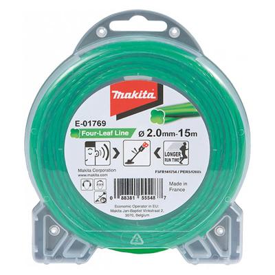 Fil de coupe h&eacute;lico&iuml;dal MAKITA E-01769 pour d&eacute;broussailleuse &Oslash;2mm 15m