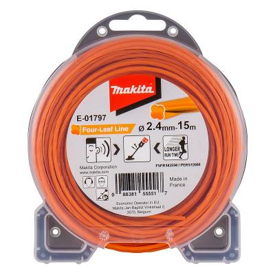 Fil nylon Tr&egrave;fle torsad&eacute; Makita 2,4 mm x 15 m - E-01797