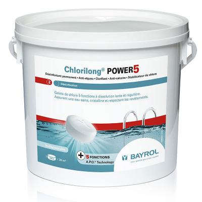 Chlore galets Chlorilong Power 5 Bayrol 5 kg