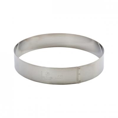 Cercle Inox 24 cm H 4,5 cm Collectivit Multicolore De Buyer