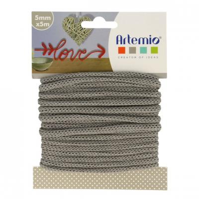Fil de tricotin - Gris - 5 mm x 5 m - Artemio - couleur variant