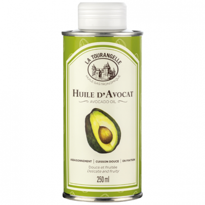 Huile d'avocat 100 % La Tourangelle. Couleur: Vert