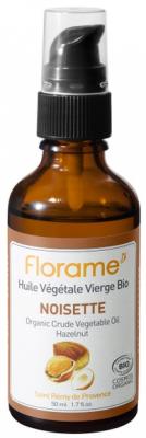 FLORAME Huile v&eacute;g&eacute;tale vierge bio de noisette flacon pompe 50ml