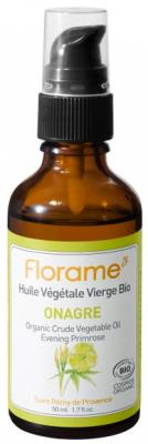 FLORAME Huile v&eacute;g&eacute;tale vierge bio onagre flacon pompe 50ml