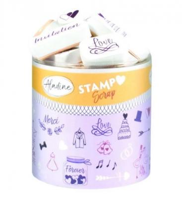 Tampons cr&eacute;atifs Aladine Stampo Scrap Mariage