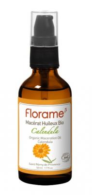 FLORAME Mac&eacute;r&acirc;t huileux bio de calendula flacon pompe 50ml