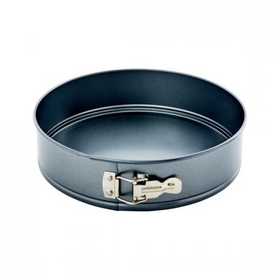 Moule &agrave; manqu&eacute; amovible rond en m&eacute;tal antiadh&eacute;sif 28cm De Buyer