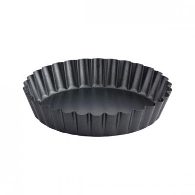 Moule &agrave; Mini tartelette fond fixe D 12cm - De Buyer Marron