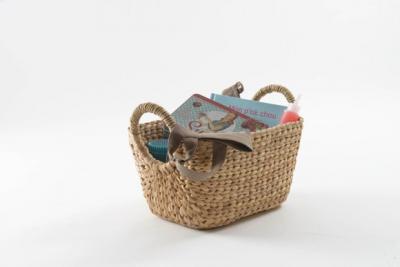 Panier de rangement en jacinthe d'eau Compactor Caracas taille M
