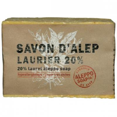 Savon d'Alep original fait &agrave; la main 20% 200g